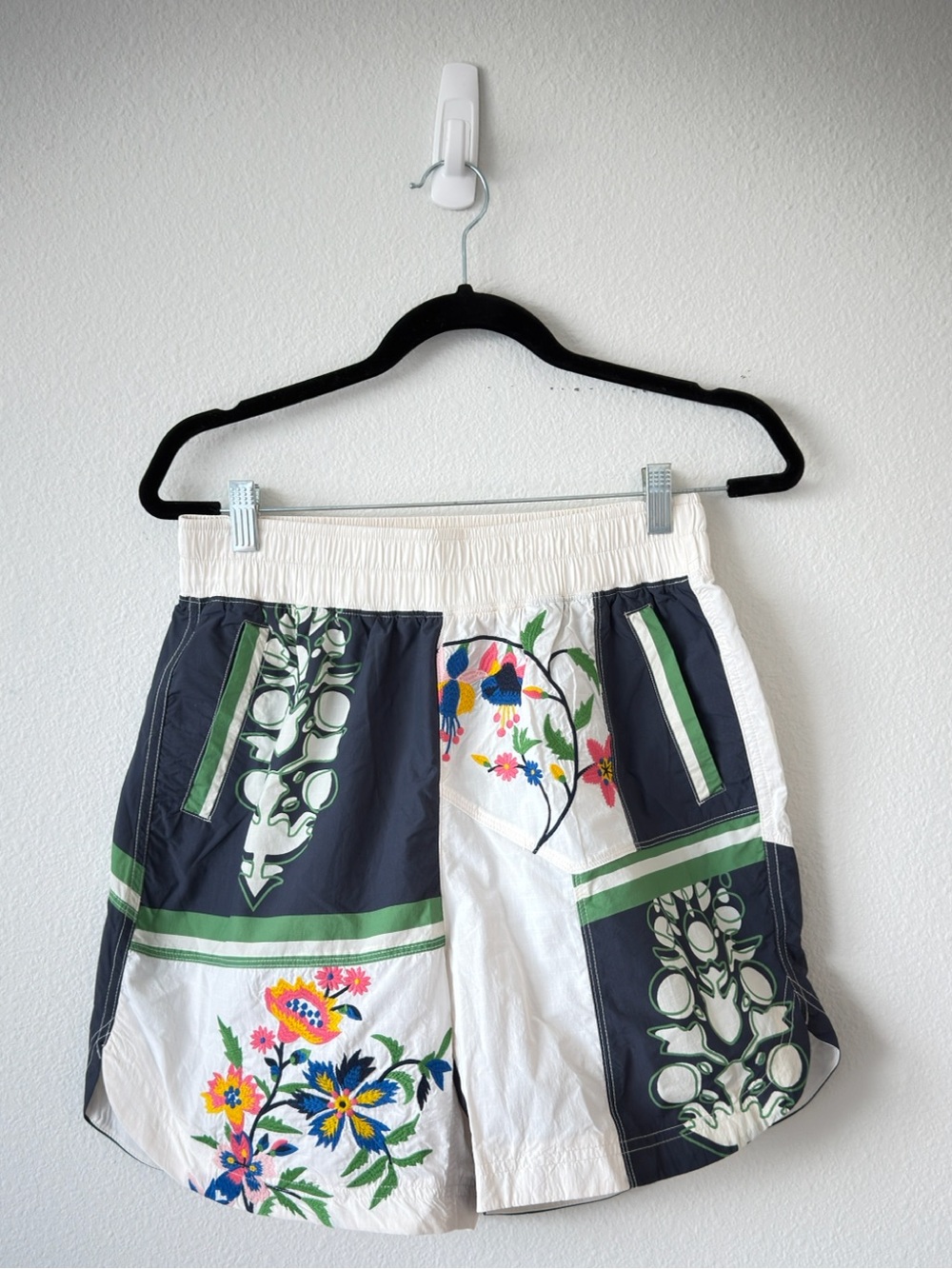 FP Movement by Free People White Floral-Print Athletic Shorts - Picture 4 of 6